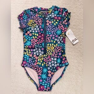 Tea Collection Rashguard One Piece Swimsuit